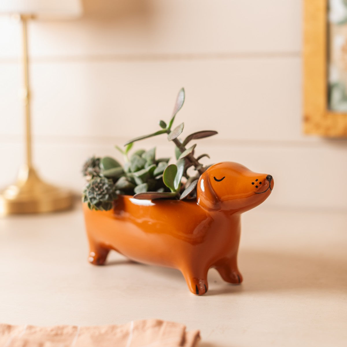 Dog sausage trinket dish