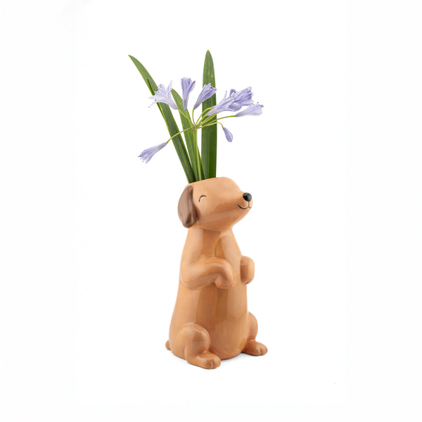 Dachshund Vase