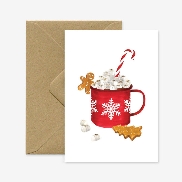 Winter Mug Hot Chocolate - Carte de voeux