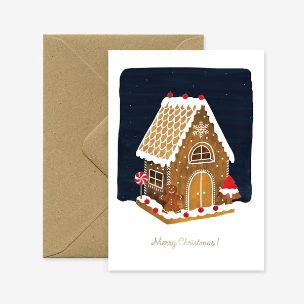 Ginger Bread House - Greeting Card