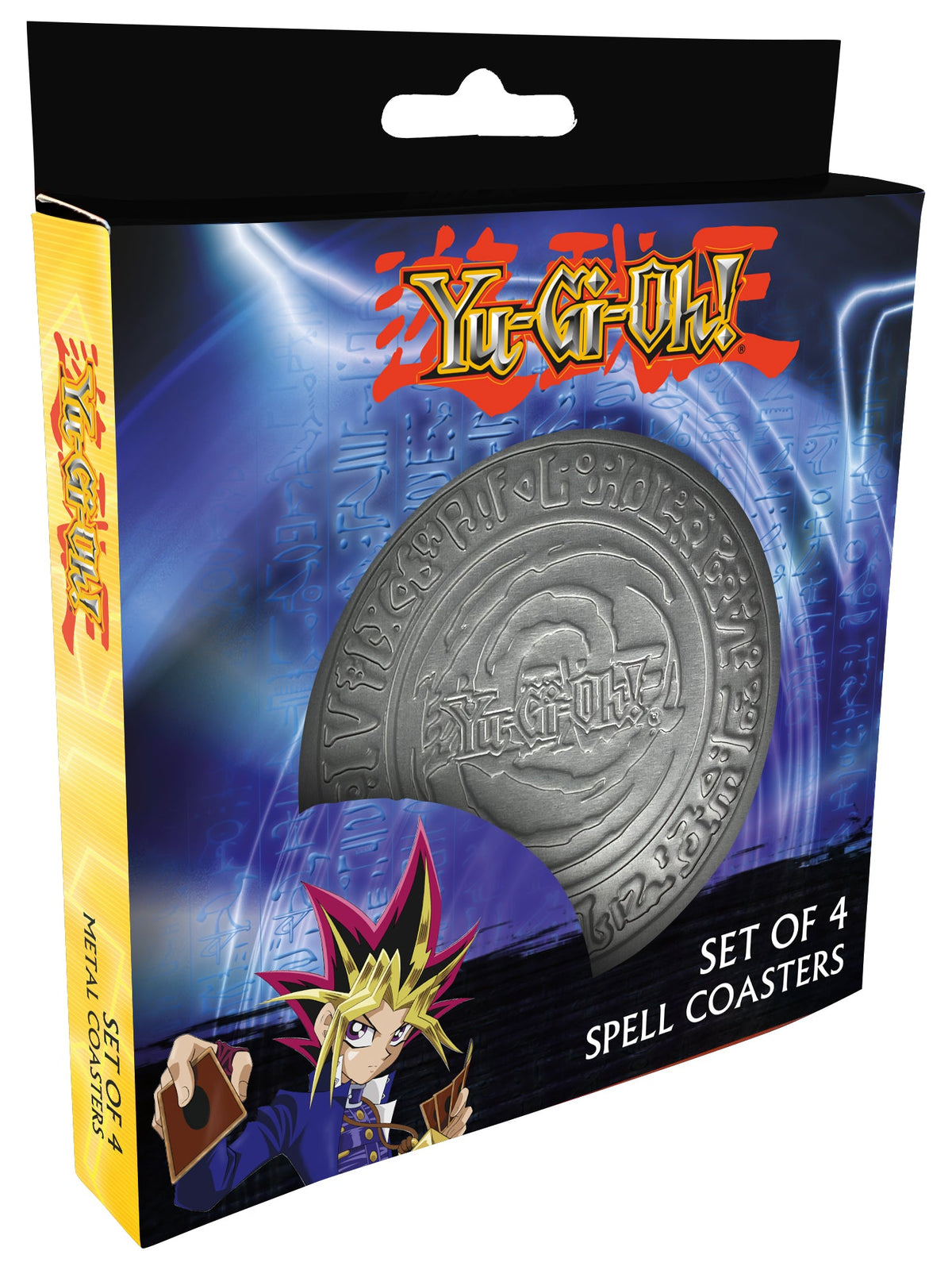 Set de 4 sous-verres métal embossés Yu-Gi-Oh!