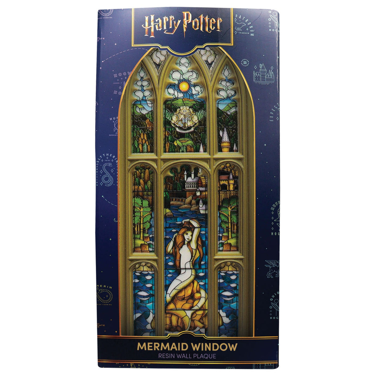 Harry Potter Resin Plaque - Mermaid Stained Glass Window