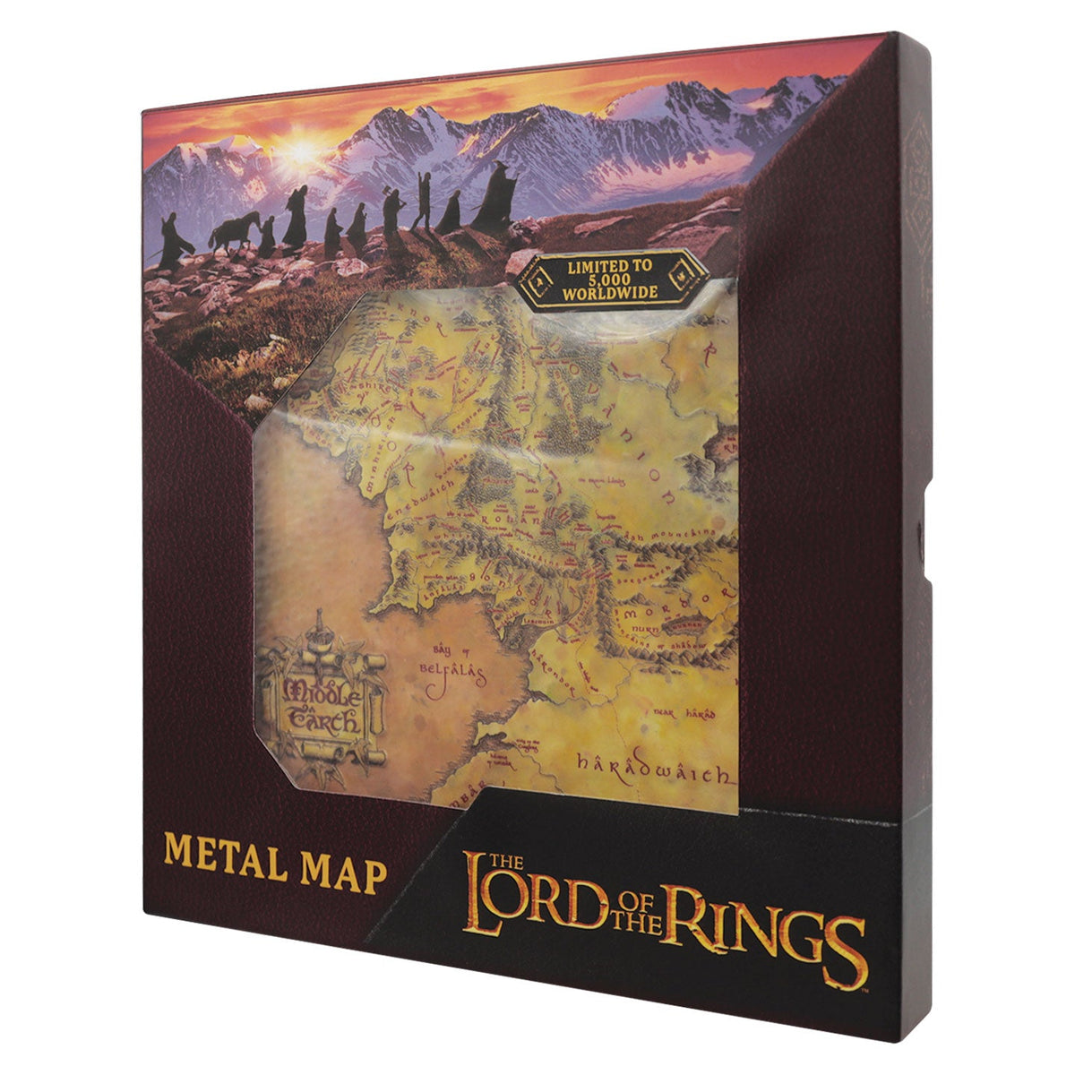Collector's item The Lord of the Rings - Metal Map of Middle-earth