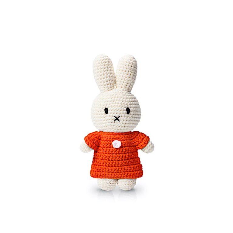 Peluche Miffy - Robe Orange