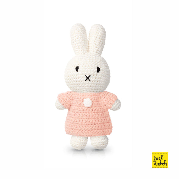 Peluche en Crochet Lapin Miffy - Robe Classique - Rose pastel
