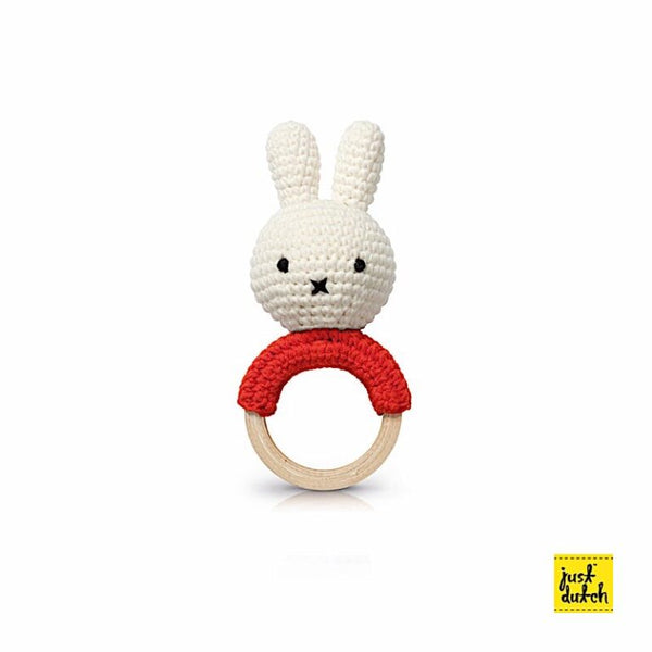 Hochet en Crochet Miffy - Rouge