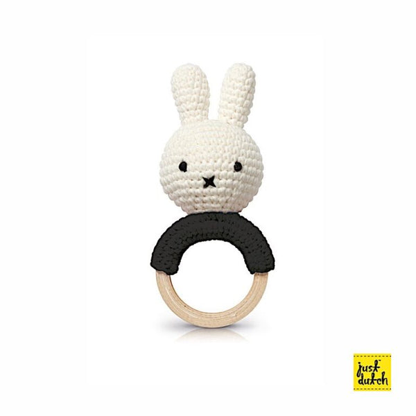 Hochet en Crochet Miffy - Noir