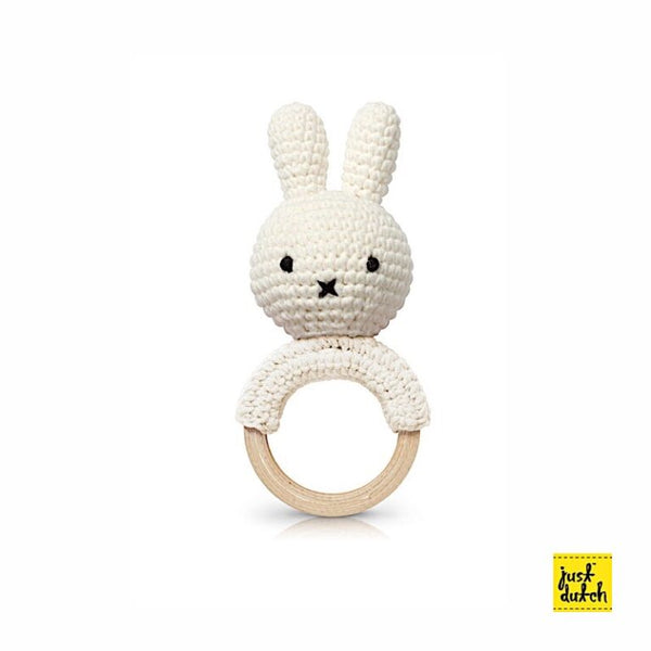 Hochet en Crochet Miffy - Blanc