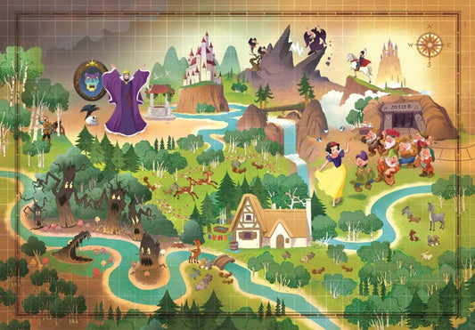 Puzzle Story Maps Disney - Snow White