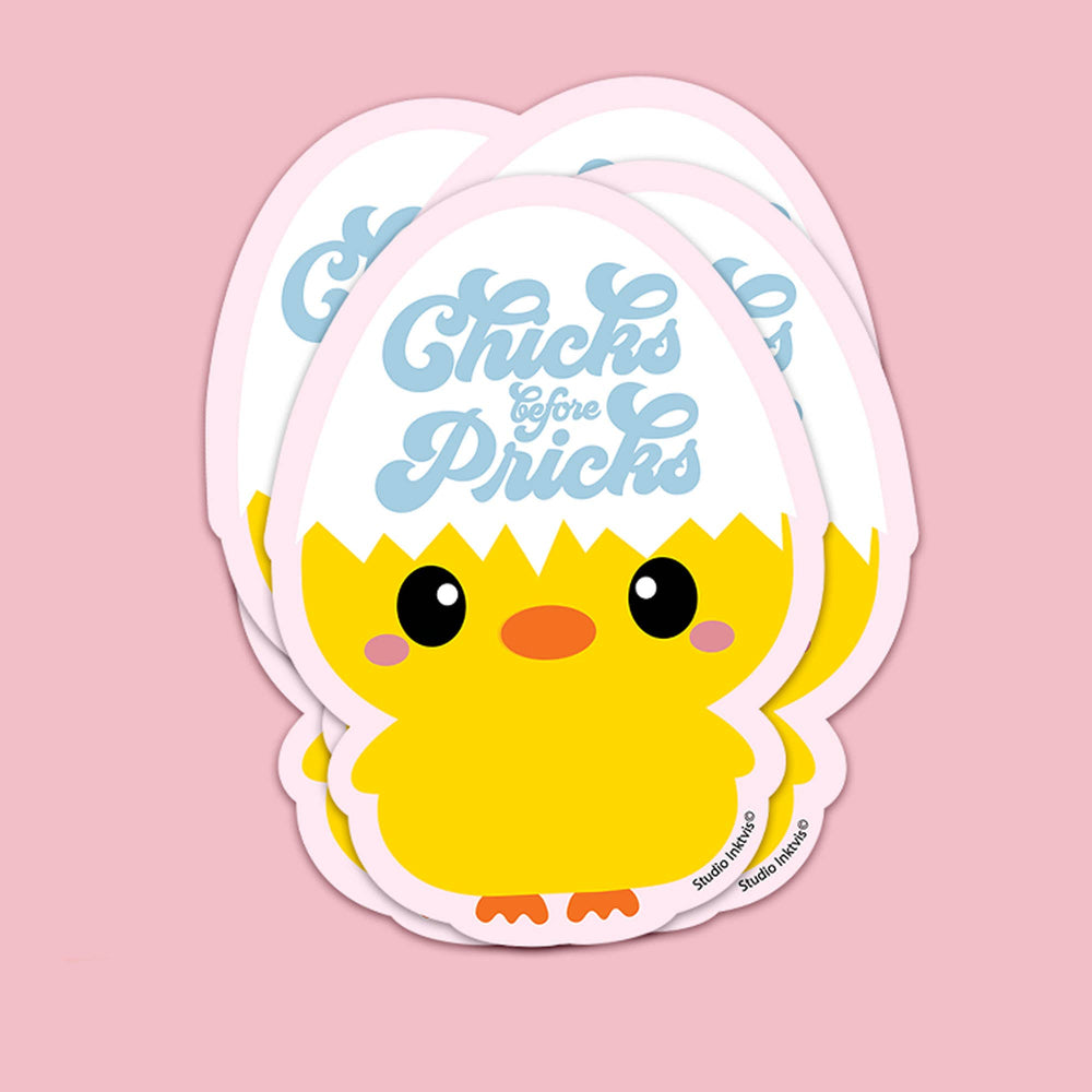 Adesivi per pulcini "Chicks before Pricks"