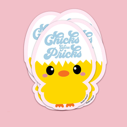 Autocollants Poussin « Chicks before Pricks »
