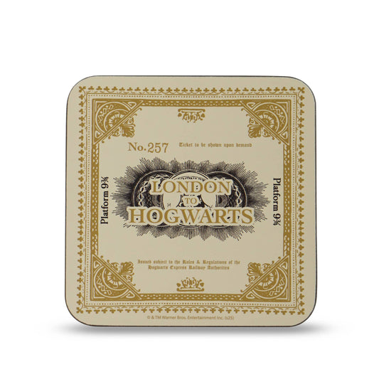Simple coaster - Harry Potter (London to Hogwarts ticket)