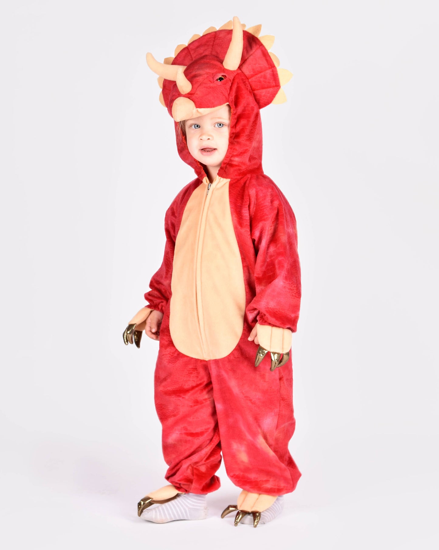Triceratops dinosaur costume for children 4-6 years old (110-116 cm)