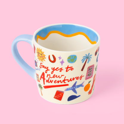 Adventures Mug “Say yes to new Adventures!” »
