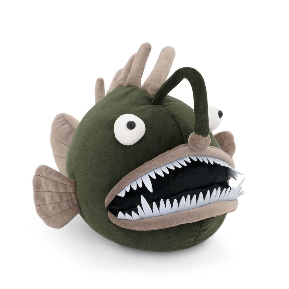 Peluche Poisson Abyssal vert 35 cm
