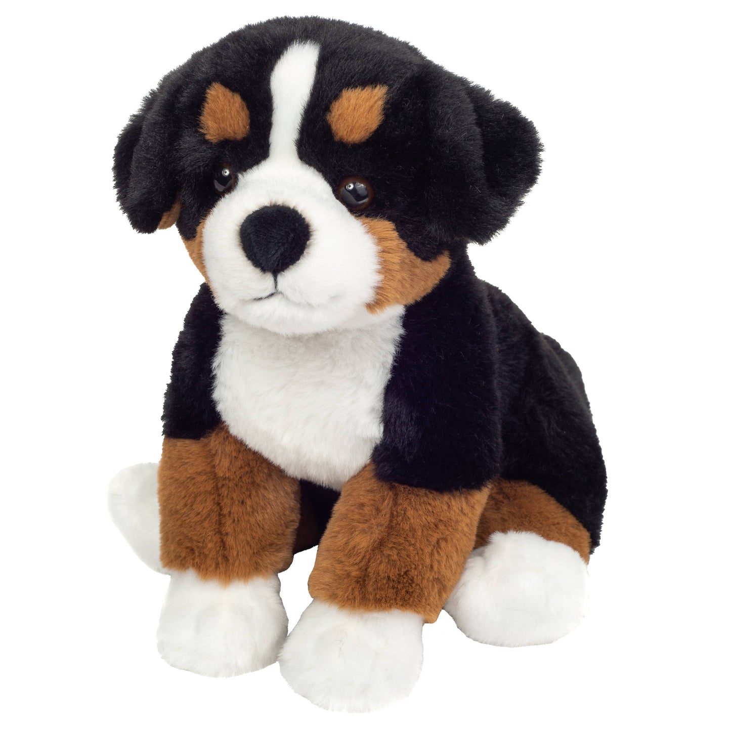Sitting Bernese Mountain Dog Plush Toy