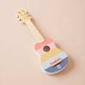 Jeu Jouet de Guitare à Rayures pour Enfants en Bois