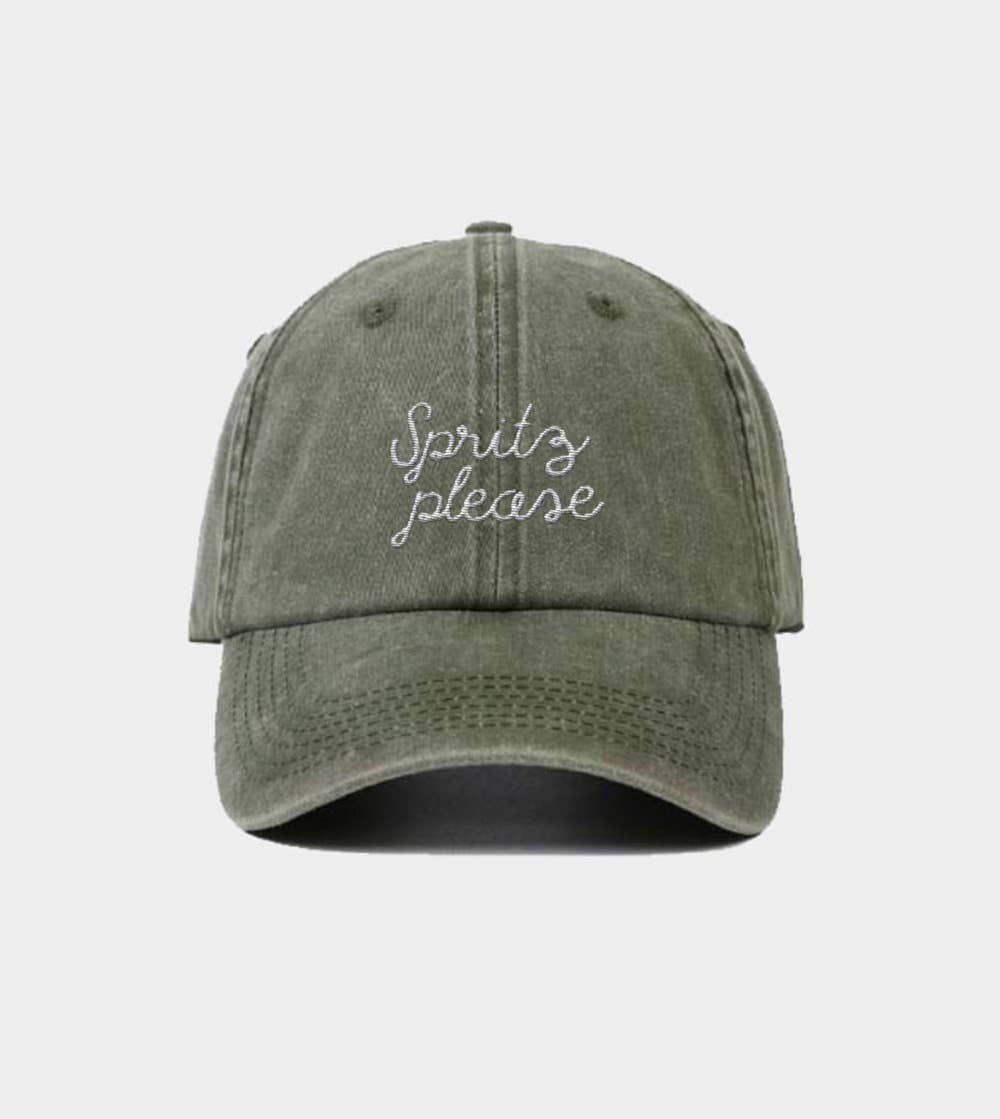 Spritz Please Embroidered Cap