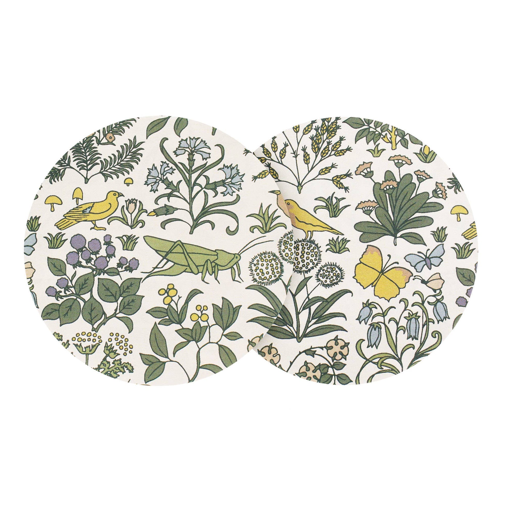 Dessous de Verre en Céramique Voysey Jardin Botanique Faune et Flore