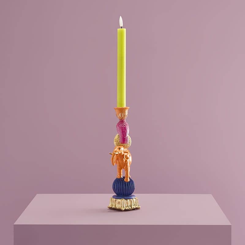 Orange elephant chandelier