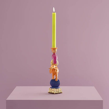 Orange elephant chandelier