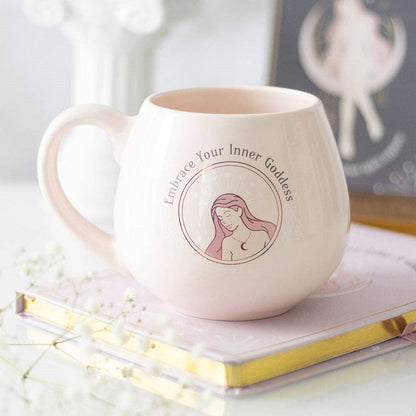 Tasse ronde « Adoptez votre déesse intérieure »