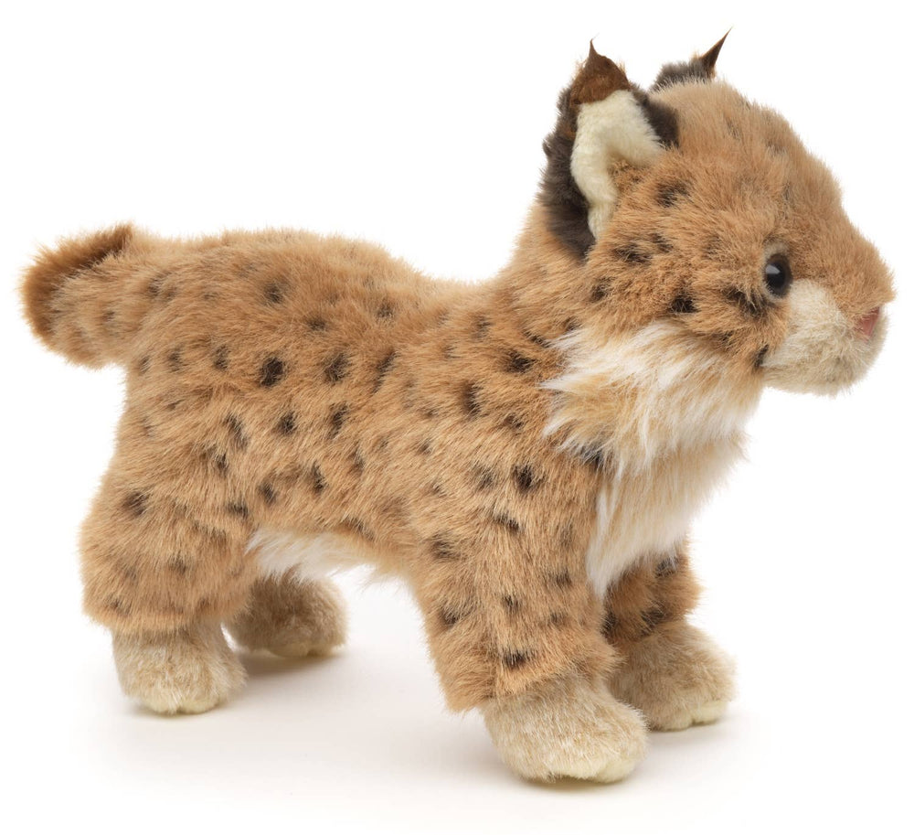 Jeune lynx debout - 24 cm (longueur) - peluche