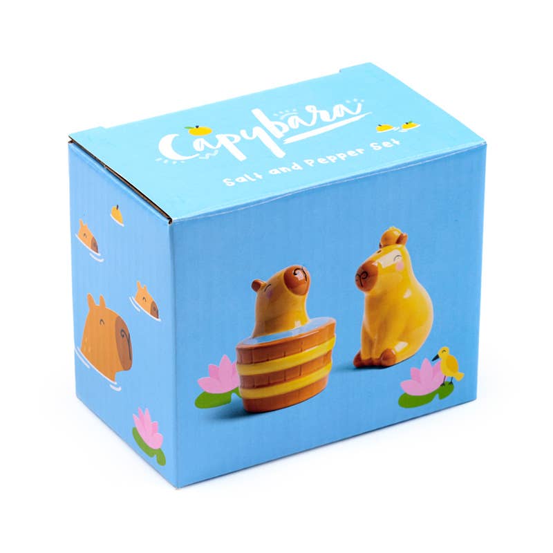 Ceramic Capybara Salt and Pepper Shaker Set