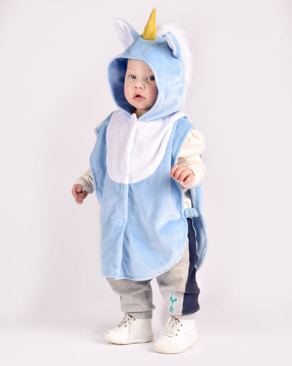 Blue unicorn cape 86-110 cl 1-4 years