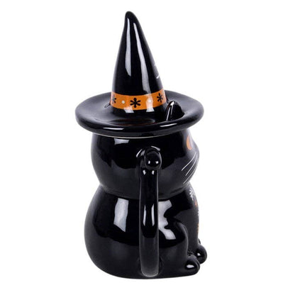 Mug à couvercle Chat noir Halloween — Frightful Folk