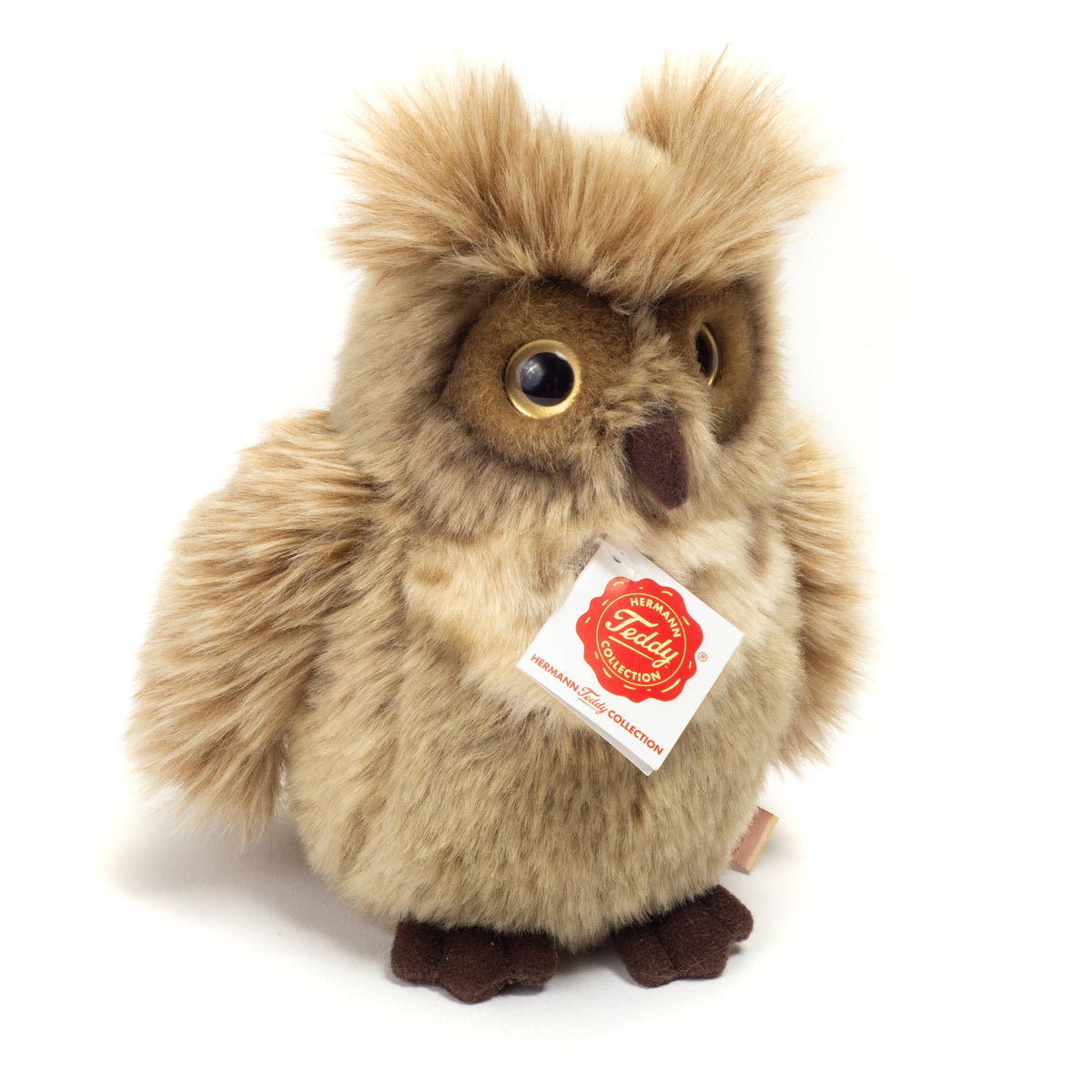 Peluche Chouette Grise-Brune