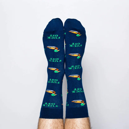 Mallard Socks "Fuck Off"