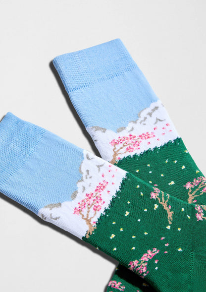 BeJapan Sakura - Chaussettes 100 % coton biologique