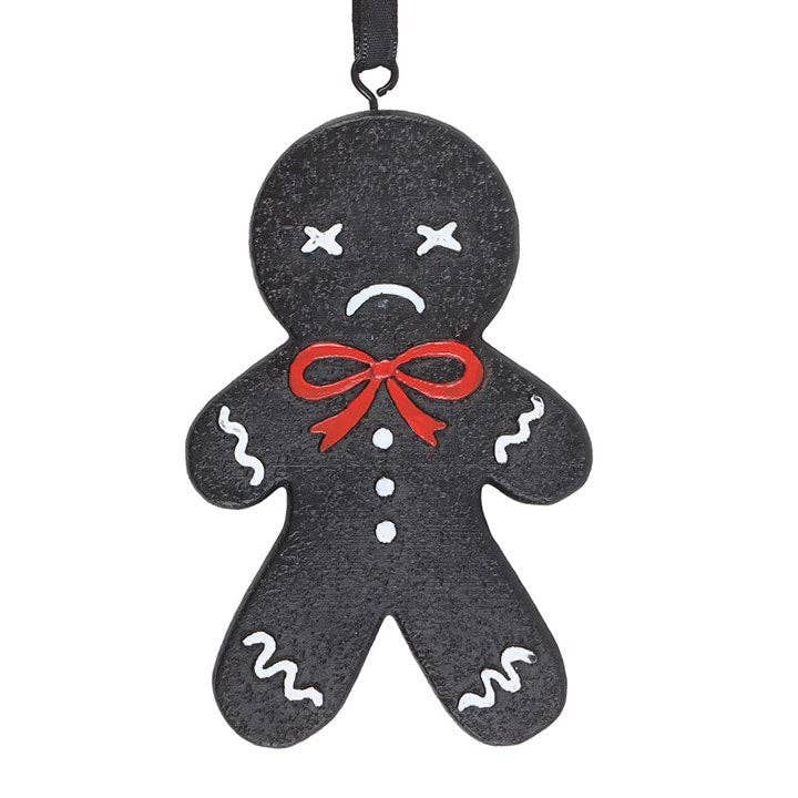 Spooky Gothic Gingerbread Christmas Ornament