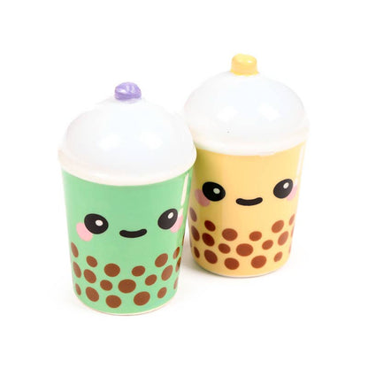 Foodiemals Bubble Tea Ceramic Salt and Pepper Shaker Set