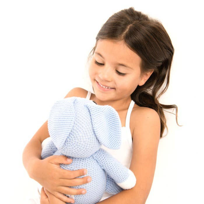 XL Crochet Plush Toy - Light Blue Rabbit