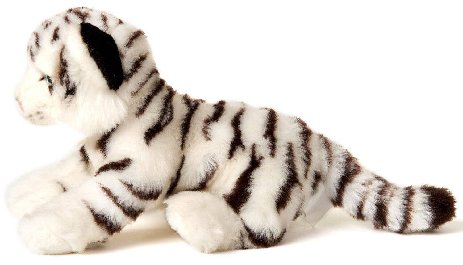 Peluche bébé tigre blanc assis Uni Toys