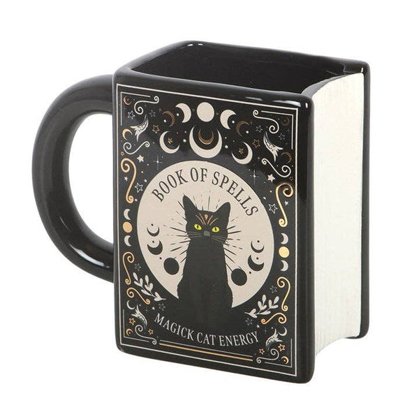 "Black Cat Magick: Book of Spells" Book Mug