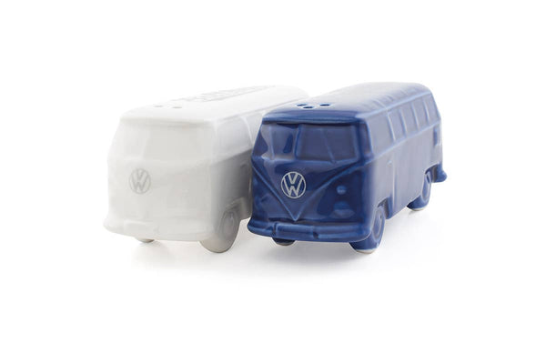 Salière et poivrière Combi VW T1 - Blanc/bleu