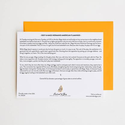 Iggy & Mags Hermano Flamingo Ticketkarte