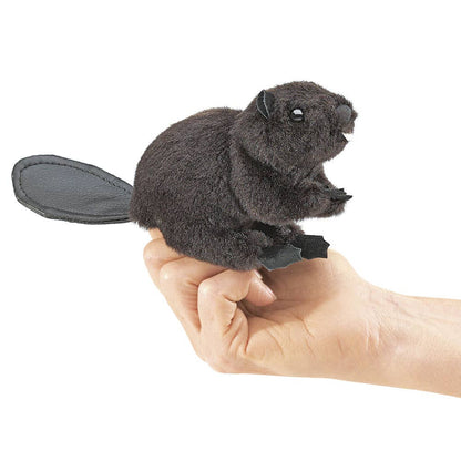Marionnette à main Mini Beaver 2651/ Mini Castor Folkmanis réaliste