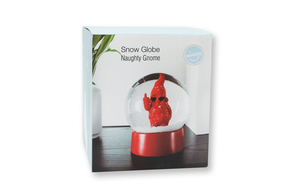 Boule à Neige Nain de Jardin F**k - Rouge