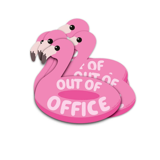 Out of Office Flamingo Sticker