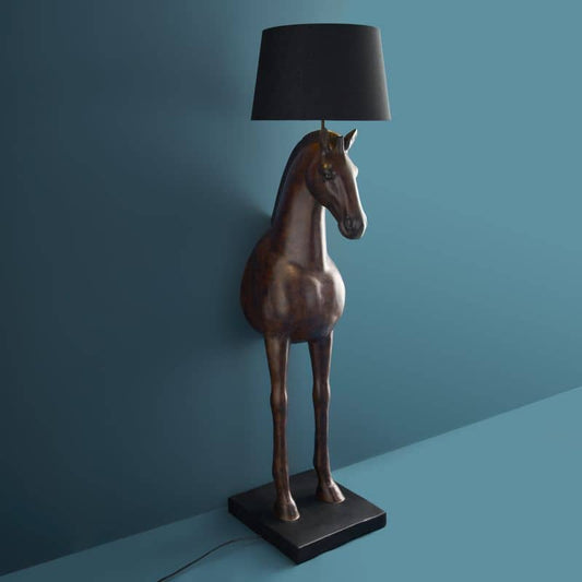 Amadeus floor lamp, brown, 47 x 40 x 153 cm