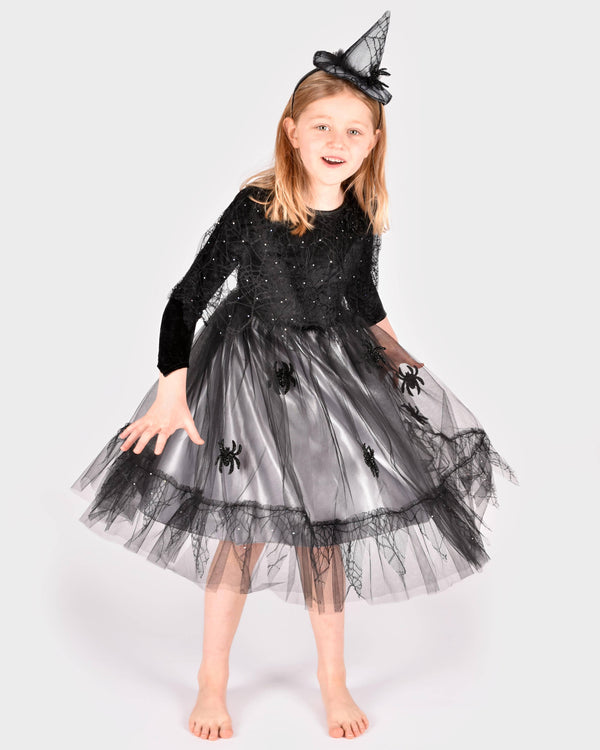 Witch costume with accessories, size 98-104 cm, 2-4 years