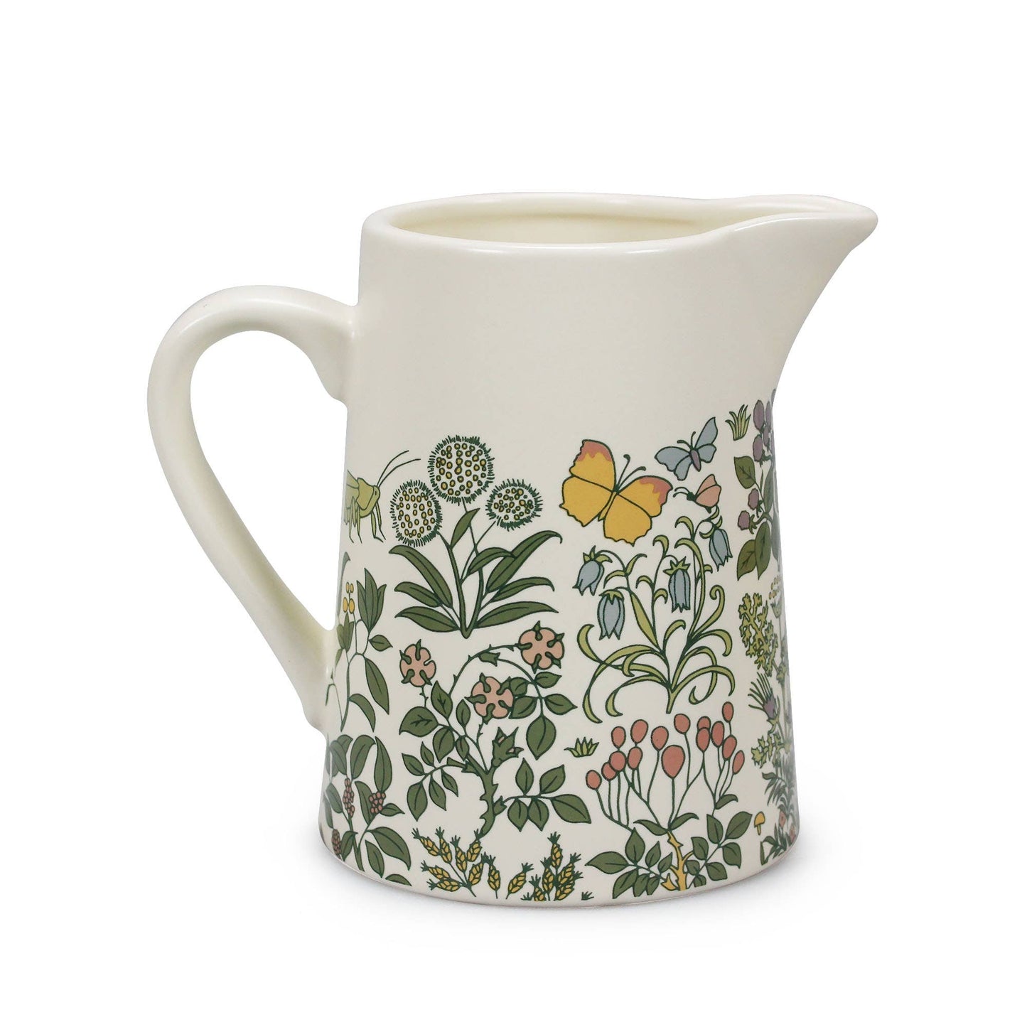 Voysey ceramic pitcher, Botanical Garden, Fauna and Flora