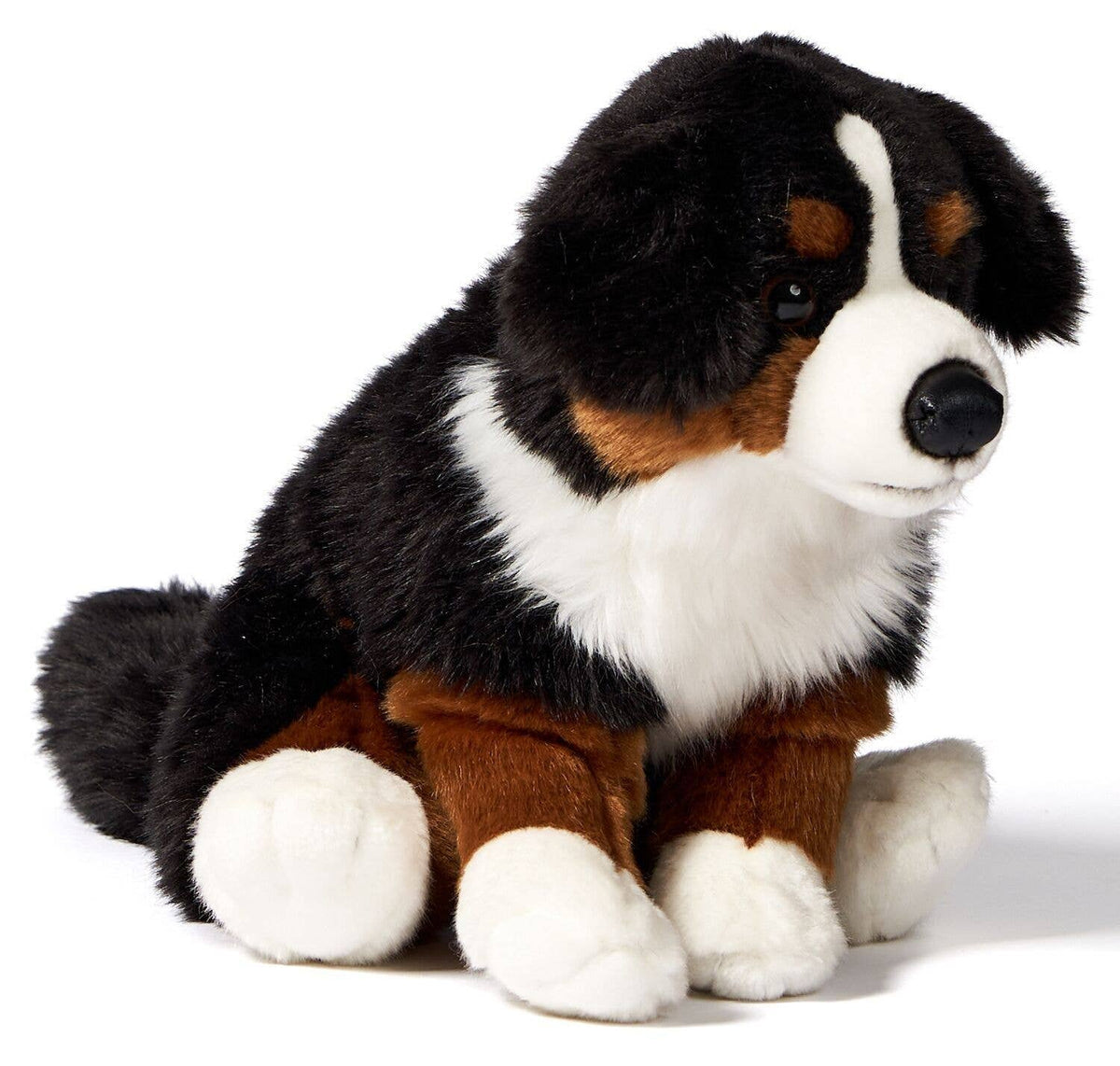 Bernese Mountain Dog plush, sitting