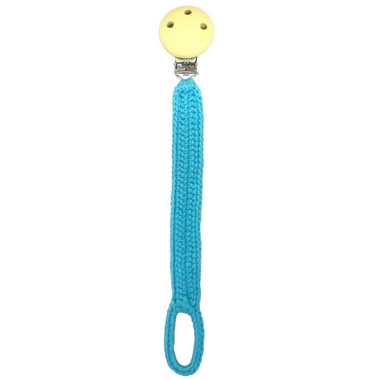 Attache-tétine au Crochet - Turquoise