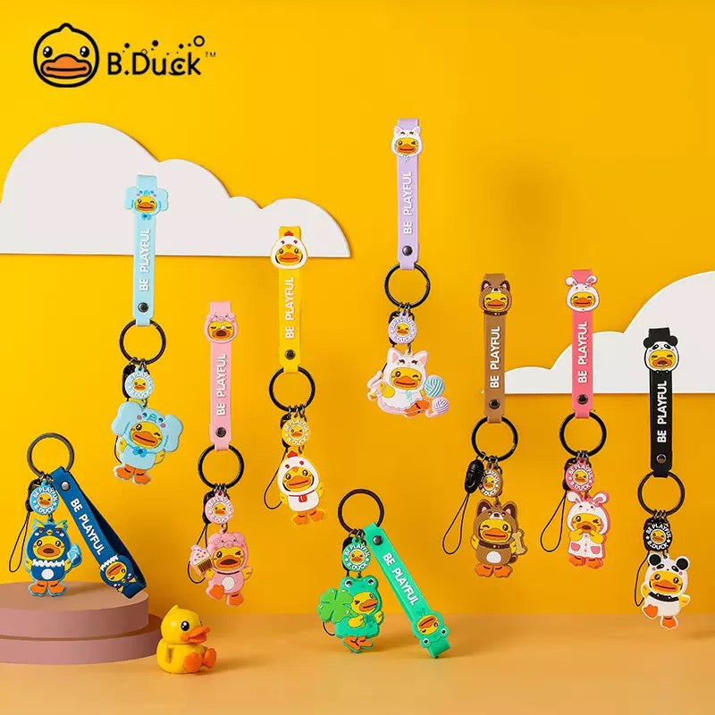 Porte Clefs Canard Grenouille