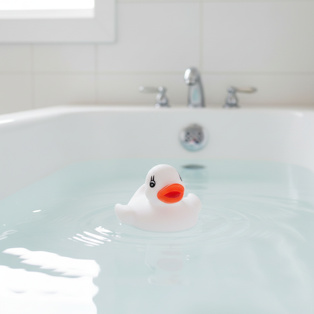 Petit Canard de Bain Blanc
